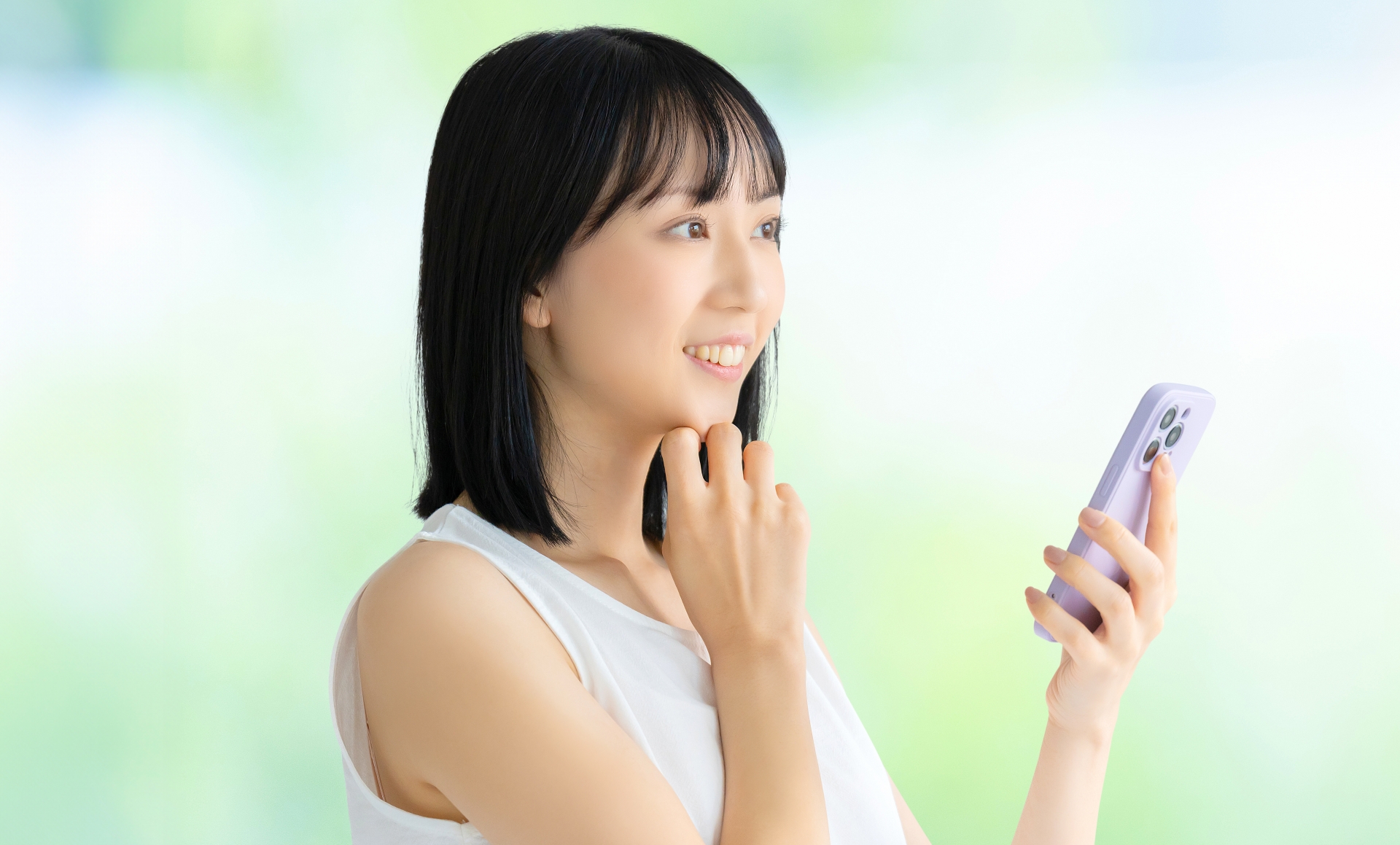 お問い合わせをする様子